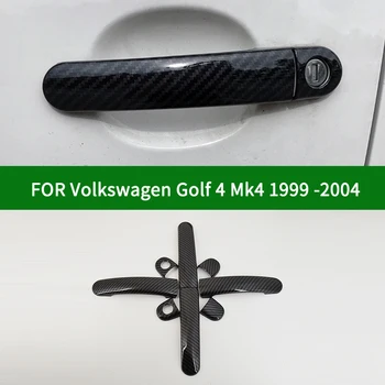 Volkswagen VW Golf 4 Mk4 1999-2004 Aksesuaras blizgus anglies pluošto modelis durų rankena apima apdaila 2000 2001 2002 2003