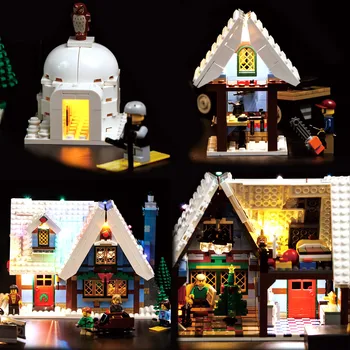 Vonado Led Šviesos Suderinama Lego10229 ŠVIESOS RINKINYS Kalėdų Žiemos Kaimas 36001 Kūrėjas Miestas Traukinio Blokai P114