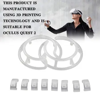 VR Valdikliu Fiksažų Bamperis Už Oculus Quest 2 VR Ausines Rankena Bamperio Apsauginis Laikiklis Oculus Quest2 VR Gamepad Accessory
