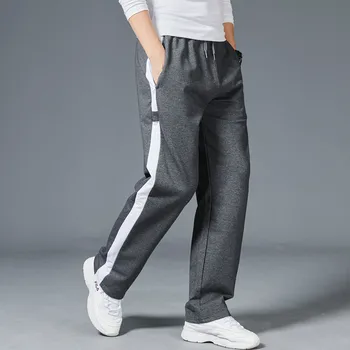 Vyrai Laisvi Atsitiktinis Sweatpants Mens Homewear Tiesiai Aktyvus Kelnės Tracksuit Bėgiojimas Sportinę Poilsiu Mokymo Kelnės