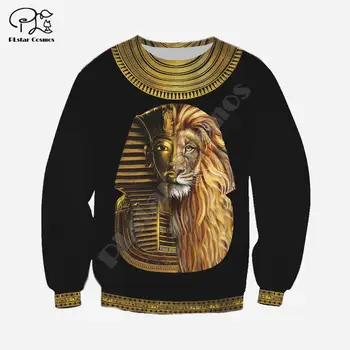 Vyrai Unisex harajuku egipto Visą spausdinti 3d hoodie gimtoji indijos Palaidinukė užtrauktukas moterų Megztinis faraonas streetwear striukė