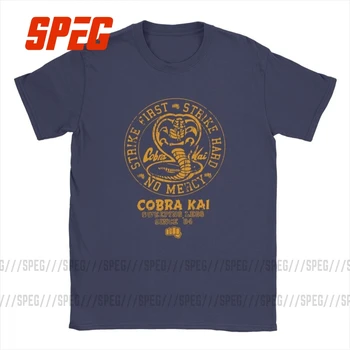 Vyriški T-Shirt Kobra Ka Vintage Cotton Tee Marškinėliai trumpomis Rankovėmis Karate Kid Marškinėliai Įgulos Kaklo Viršūnes Plius Dydis Drabužių vyrams