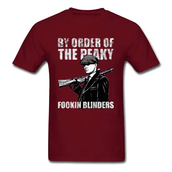 Vyrų Marškinėliai Peaky Blinder Viršūnes & Tees Funky Shelby 3D Spausdinimo Trumpas Rankovės Grynos Medvilnės Studento T-shirt Anglija Stiliaus Marškinėlius