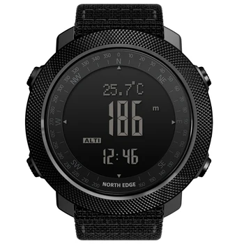 Vyrų sporto Smart WatchRunning Plaukimo Karinės Armijos laikrodžiai Aukštimatis, Barometras, Kompasas vandeniui 50m Skaitmeninis SmartWatch