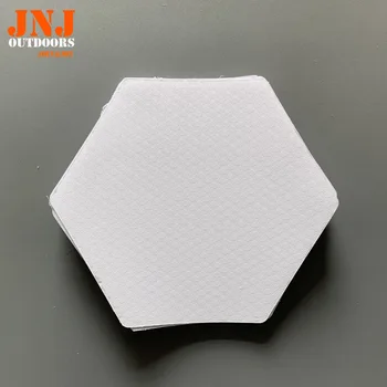 Waxless šešiakampis stiliaus burlenčių pvc skaidri denio traukos padas 20pcs dėžutę