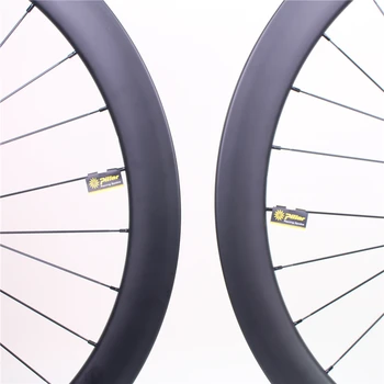 Winowsports 47mm tubeless anglies žvyro dviratį aširačio super stifiness cyclocross ratų stebulės novatec D411 D412 lengvas varantys