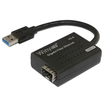 Winyao USB1000F USB 3.0 Gigabit Pluošto Ethernet Tinklo plokštės SFP NIC 1000Mbps SX/LX radijo stotele 
