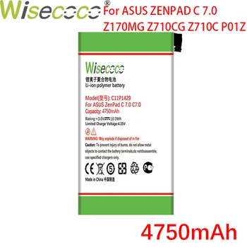 WISECOCO 4750mAh C11P1429 Baterija ASUS ZENPAD C 7.0 c7.0 Z170MG Z710CG Z710C P01Z P01Y Z170C Telefonas Aukštos Kokybės