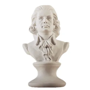 Wolfgang Amadeus Mozart-Galvos Portretai Krūtinė Klasikinio Laikotarpio Statula Namų Puošybai Dervos Amatų Kūrybos Dovana L1598