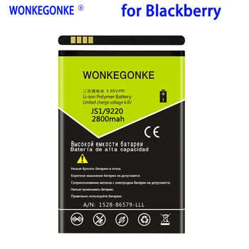 WONKEGONKE 2800mah JS1 J-S1, skirtą Blackberry Curve 9310 9315 9320 9220 mobiliojo telefono baterija
