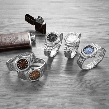 WOTESEN Top Mens Diamond Laikrodžiai Kvarco Prekės Prabangių Laikrodžių Vyrams Kvarco Plieno Kariuomenės Karinių Laikrodžiai Vyrų Verslo Laikrodis