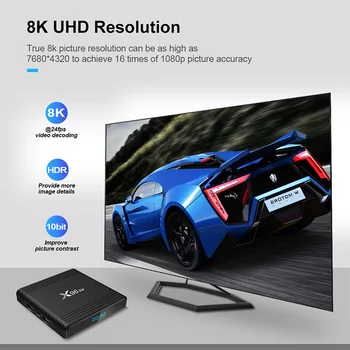 X96 Oro Android 9.0 TV Box Amlogic S905X3 Quad Core X96Air 4K 8K Media Player 4GB 32GB 64GB QHD Smart TV Box