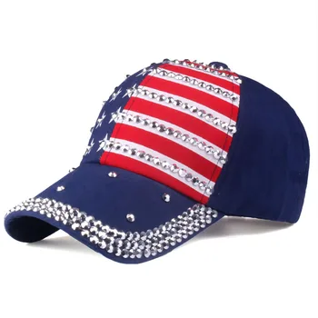 [YARBUU] Aukštos Kokybės JAV Vėliava Beisbolo kepuraitę Vyrų, Moterų Erelis Snapback Kaulų Atsitiktinis Saulės Golfo Skrybėlę kalnų krištolas star Džinsinio audinio kepurė hat