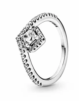 YPD186 925 Sterlingas Sidabro Žiedas moterų imitacija žiedo cirkonis moterų žiedas