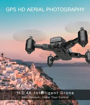 ZD8 RC Drone Viena Pagrindinių Grįžti GPS atsparus smūgiams Padarinių Plataus Kampo Lankstymo WIFI Su Kamera 4K 1080P Profesinės Quadcopter Rinkinys