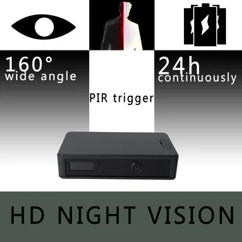 ZETTA Zir32 Nematomas infraraudonųjų SPINDULIŲ Jutiklį Stebėjimo Kamera su 24 valandų baterijos ir platus kampas, HD objektyvas, naktinio matymo kamera, mini dvr vaizdo