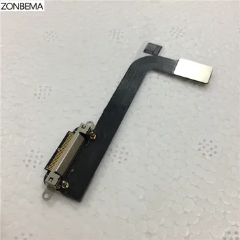 ZONBEMA 5vnt/daug Įkroviklio Įkrovimo lizdas USB Doko Jungtis, Flex Kabelis juosta Už iPad 3 dalių pakeitimas