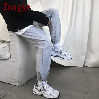 Zongke Tiesiai Atsitiktinis Kelnės Vyrams Japonijos Streetwear Poilsiu Vyrų Kelnės Harajuku Sweatpants Vyrų Hip-Hop Kelnės 2021 M-5XL