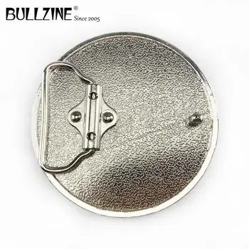 Į Bullzine Tikslinės diržo sagtis su sidabro apdaila FP-03362 tinka 4cm pločio diržas