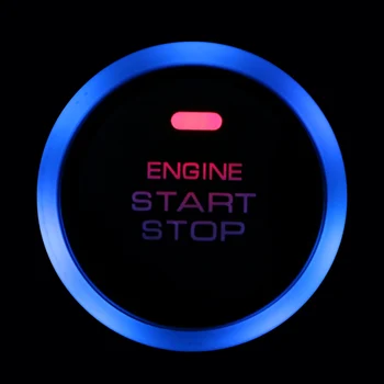 Įrašas Uždegimo Starterio Jungiklis Universaliųjų Automobilių stiliaus Keyless 12V Auto Automobilio Variklis, Start Stop 