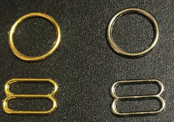 Įvairaus dydžio liemenėlę žiedai ir slankmačiai 50 rinkiniai / daug (100 vnt.), aukso nemokamas pristatymas