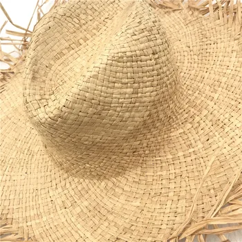 Šiaudų Skrybėlę Platus Kraštų Moterims Saulės Skrybėlės Moterų Paplūdimio Kepurės Sombreros Platus Kraštų Paplūdimio Pusėje Bžūp Floppy Moterų Rafija Šiaudų Skrybėlę
