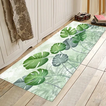 Šiaurės augalų kaktusas dobilų spausdinti flanelė grindų padDoor kilimėlis, vonios kilimėlis, virtuvės motina, miegamojo kilimėlis