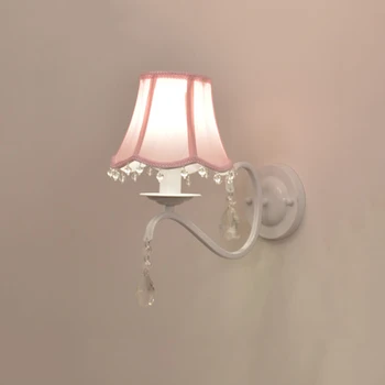 Šiaurės led šviestuvo su audinio umbra už kambarį rožinė lubų šviestuvai apšvietimas, modernios baltos spalvos pakabukas lempa miegamasis