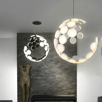 Šiaurės postmodernistinės Kūrybos Mėnulis Pasaulyje LED Šviestuvo Restoranas Gyvenimo Kambario, Miegamasis Dizaino Prasme Paprasta Kūrybos Šviesos diodų (Led), Naudojami