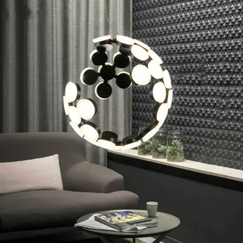Šiaurės postmodernistinės Kūrybos Mėnulis Pasaulyje LED Šviestuvo Restoranas Gyvenimo Kambario, Miegamasis Dizaino Prasme Paprasta Kūrybos Šviesos diodų (Led), Naudojami