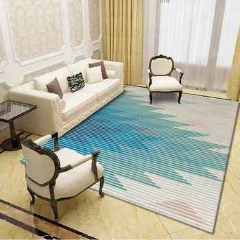 Šiaurės šalių mados minimalistinio kilimų kambarį miegamojo lovos geometrinis grindų kilimėlis, kavos staliukas, sofa apdaila namo kilimas