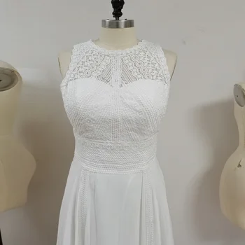 Šifono Paplūdimys Vestuvių Suknelė 2020 Nėrinių Boho Nuotakos Suknelė Seksualus Atgal Vestuvių Suknelė Užsakymą Vestidos de novia