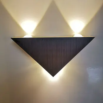 Šiuolaikinių LED trikampis sienos lempos aliuminio sienos lempos 3w9w bar hotel miegamųjų namo koridoriaus apdailos, lempos tvirtinimo prie sienos 110v220v