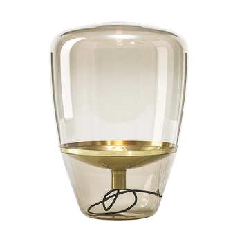 Šiuolaikinės Stiklo Stalo lempa Brokis Balionai lentelė, šviesos, miegamojo, naktiniai staleliai, lempa kambarį nuolatinis lempa šviestuvas apšvietimas šiaurės lempos