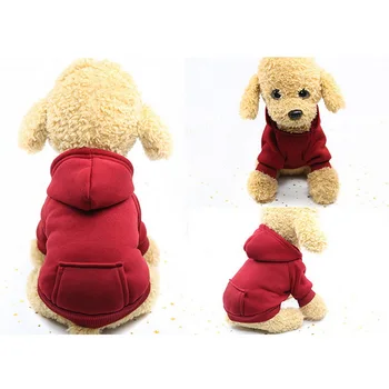 Šunelis Hoodie Kailis Minkštas Vilnos Šiltas Mažylių apranga Šuo Palaidinukė Žiemos Drabužius šunims Mažų Šunų Pet Shop XS-2XL