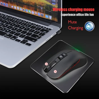 Želė Šukos 2.4 GHz, Belaidis Žaidimų Pelės Įkrovimo 3600DPI Reguliuojamas USB Tipo C Silent Pelėms Macbook Nešiojamas kompiuteris Gamer