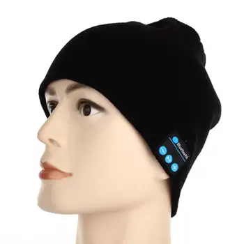 Žiemos Bluetooth USB Įkrovimo Muzikos laisvų Rankų įranga Šiltas Megzti Beanie Skrybėlių Bžūp