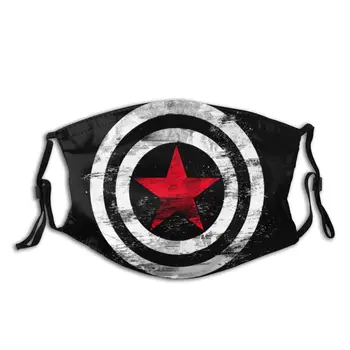 Žiemos Kareivis Shield Bucky Barnes Daugkartinio Naudojimo Veido Kaukė Filtrų Viduje 2020 Naujas Anti Bakterinių Migla Apsaugos Kaukė Burną, Mufelinė
