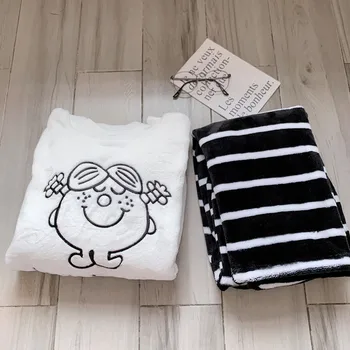 Žiemos Šiltas Pijama Moterų Flanelė Kawaii Moterų Sleepwear Anime Ir Animacinių Filmų Homewear Minkštas Pyjama Harajuku Stiliaus Juostele