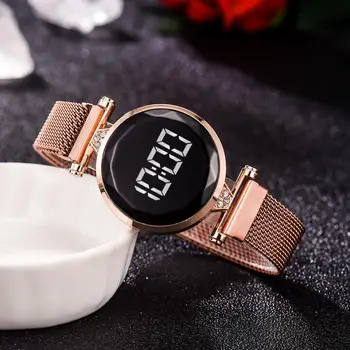 Žiūrėti Moterys Led Watch Akių Magnetas Laikrodžiai Viršuje Asmenybės Naujo Dizaino Moterų Laikrodžiai Laikrodis Relogio Feminino Dropshipping