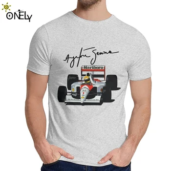 Žmogui Marškinėliai Ayrton Senna Medvilnės Grafinis Spausdinti O-kaklo Hip-Hop Marškinėliai