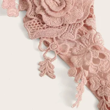 платье Nėrinių apatiniai 2 dalių komplektas modeliavimas šilko padalinta seksualus apatinis trikotažas Pagundai Rose Su Plieno Žiedo G-string apatinis Trikotažas Femme